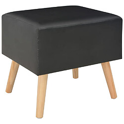 Avis vidaXL Tables de chevet 2 pcs Noir 40x35x40 cm Similicuir