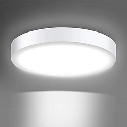 Universal Plafonnier moderne rond 24W LED équivalent à une ampoule 150W, 300mm, 2000lm, AC220-240V, lumière du jour blanc 6000K, plafonnier LED 