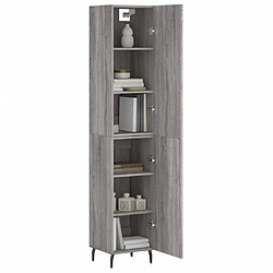 Avis Maison Chic Buffet,Meuble de Rangement,commode pour salon,Cuisine Sonoma gris 34,5x34x180 cm Bois d'ingénierie -MN49331