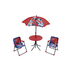 Marvel Comics SPIDERMAN Ensemble de jardin / Camping enfant (table, 2 chaises et parasol) 