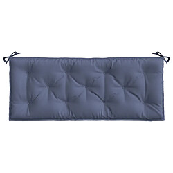 Maison Chic Coussin Confort | pouf | Coussin de banc de jardin bleu marine 120x50x7 cm tissu oxford -GKD28418