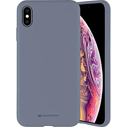 Mercury Coque Goospery Liquid Silicone Compatible avec iPhone 13 Pro, Housse de Protection Anti-Chocs Étui Silky-Soft Touch Full Body avec Doublure en Microfibre Douce (Lavender Gray)