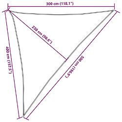 vidaXL Voile d'ombrage 160 g/m² Vert foncé 3x4x5 m PEHD pas cher