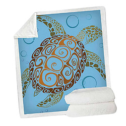 Avis Couverture en laine douce et chaude pour canapé-lit 50 x 60 '' Turtle-C