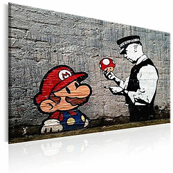 Paris Prix Tableau Imprimé Mario & Cop - Banksy 80 x 120 cm 