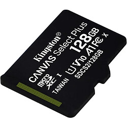 NC Carte mémoire Kingston Canvas Select Plus SDCS2-128GBSP - 128 Go - Micro SD - Classe 10