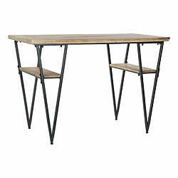 Bureau DKD Home Decor Noir Métal Sapin (120 x 60 x 81 cm) 