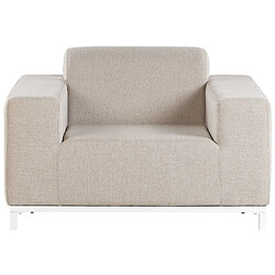 Beliani Fauteuil Tissu Beige ROVIGO pas cher