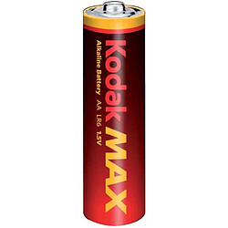 KODAK - Piles - MAX Alcaline - AA / LR06 - pack de 4 - Multicolore