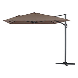 Habitat Et Jardin Parasol jardin déporté alu Sun 4 3 x 4 m - Taupe 