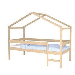 Le Quai Des Affaires Lit cabane MIKA 90x190 + sommier / Naturel