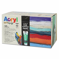 Avis Primo Coffret 16 peintures acrylique et accessoires