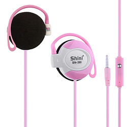 GUPBOO docooler SHINI SN-360 Filaire Stéréo Casque Oreille Crochet Casque 3.5mm Prise Gaming Sport Casque avec Micro pour Téléphone Garage