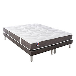 Mes Ensemble Matelas mousse 35kg 2 faces de couchage 160x200 