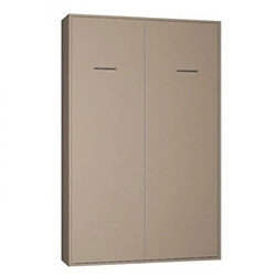 Inside 75 Armoire lit escamotable SMART-V2 taupe mat couchage 120*200 cm.