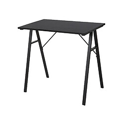 Mobili Rebecca Bureau D'ordinateur Table De Jeu En Bois Et Acier Noir Pour Bureau Maison 