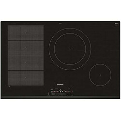 Table de cuisson induction 80cm 4 foyers 7400w noir - ex851fec1f - SIEMENS