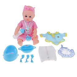 Simulation réaliste Parler Garçon Bébé Poupée Jouer Set Accessoires Enfants Jouets