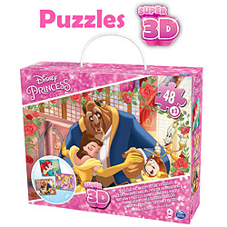 Spin Master International BOITE 3 PUZZLES IMAGE EFFET 3D - Disney Princesses - 6033052 