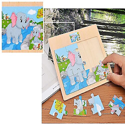 Universal Puzzles en bois pour enfants baby-wood cartoon véhicule animaux d'apprentissage des jouets éducatifs