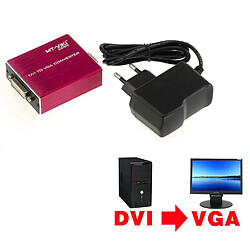 Kalea-Informatique Convertisseur HAUTE QUALITE DVI - VGA - Pour utiliser un écran VGA sur une sortie DVI (DVI-D ou DVI-I) - 1920X1080 (1080p) 