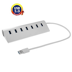 Wewoo Hub USB 3.0 Répartiteur USB en aluminium portatif à haute vitesse 5 ports USB 3.0 USB 3.0, support 2TB 