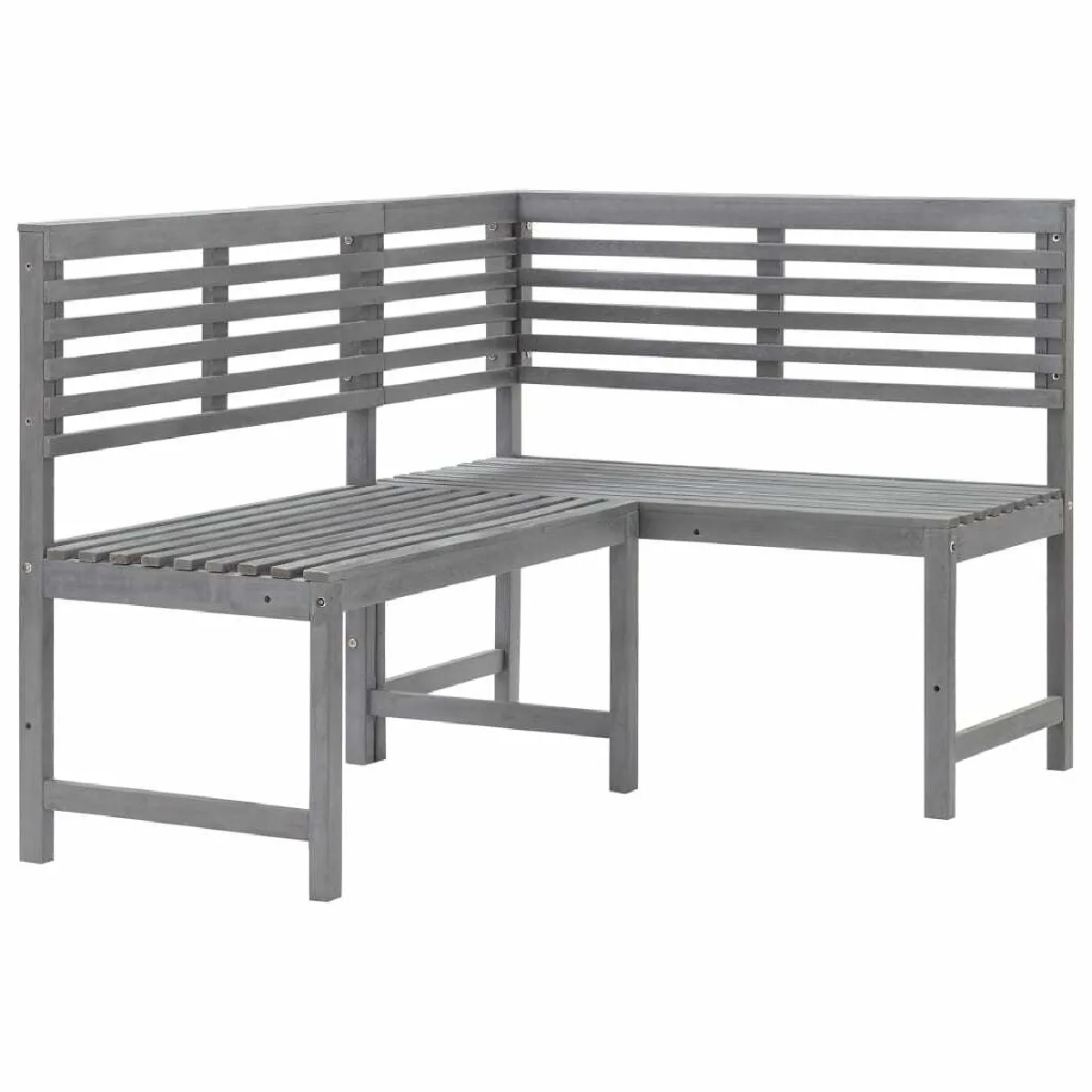 Maison Chic Mobilier de bistro et chaises de jardin 4 pcs Bois d'acacia solide Gris -GKD470575 pas cher