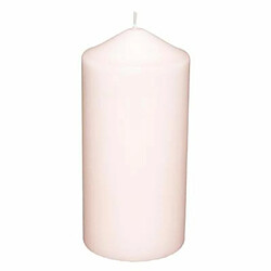 Bougie Ronde Basic 14cm Rose Clair