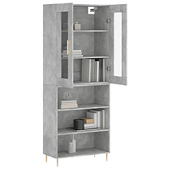 Avis Maison Chic Buffet,Meuble de Rangement,commode pour salon,Cuisine Gris béton 69,5x34x180 cm Bois d'ingénierie -MN87951