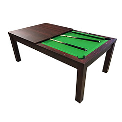 Simba BILLARD AMERICAIN 7FT Snooker table de billard mod. Green Star avec COUVERTURE EN BOIS INCL - Mesure 188 x 96 cm