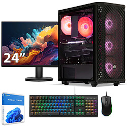 Sedatech Pack PC Gamer • AMD Ryzen 9 5900X • RTX4070 • 32Go RAM • 2To SSD M.2 • Windows 11 • Moniteur 24"