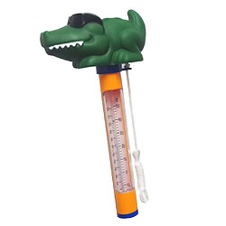 thermomètre de piscine et spa flottant compteur de température de l'eau crocodile dans des verres