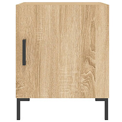 Acheter Maison Chic Lot de 2 Tables de chevet - Tables de Nuit chêne sonoma 40x40x50 cm bois ingénierie