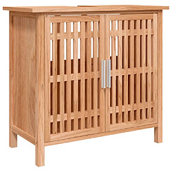 Maison Chic Armoire de salle de bain,Meuble de rangement,Meuble haut 66x29x61,5 cm Bois massif de noyer -GKD662213