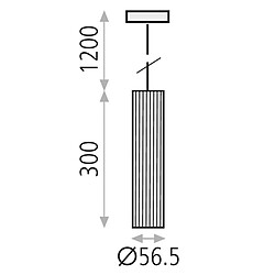 Acb Suspensions Modrian 1x8W Blanc