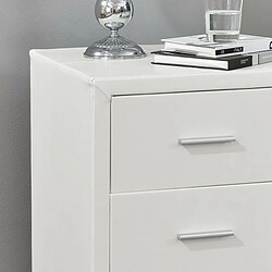 Avis Meubler Design Table Chevet 3 Tiroirs Kasi - Blanc