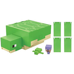 Mattel Minecraft - Coffret Tortue Transformee - Figurines DAction