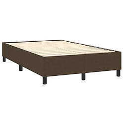 Acheter vidaXL Sommier à lattes de lit matelas et LED Marron foncé 120x200 cm