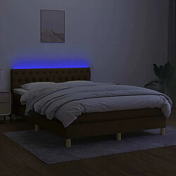 Acheter Sommier à lattes,Cadre à lattes de lit pour Adulte matelas et LED Marron foncé 140x200 cm -MN99009