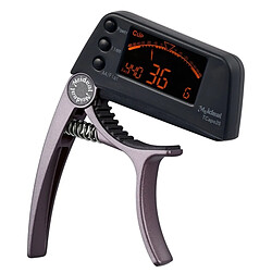 Wewoo Tuner de guitare café Clip de de professionnelle, Loftstyle Chromatic Clip-on avec affichage LCD rotatif de la lumière à une main Capo