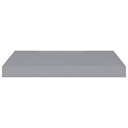 Avis Maison Chic Lot de 2 Étagères murales,Étagère Rangement flottate gris 50x23x3,8 cm MDF -MN72488