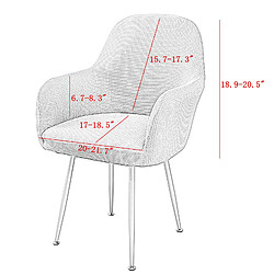 Housse De Chaise De Salle à Manger Jacquard Housses De Protection De Chaise De Salle à Manger Biege