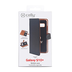 Celly WALLY891 coque de protection pour téléphones portables 16,3 cm (6.4') Étui avec portefeuille Noir, Marron