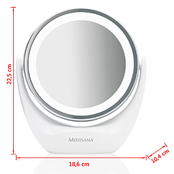 Acheter Medisana Miroir cosmétique 2-en-1 CM 835 12 cm Blanc 88554