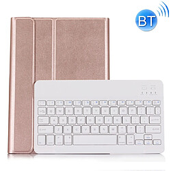 Wewoo ST 860S Pour Samsung Galaxy Tab S6 10,5 pouces T860 / T865 Étui clavier amovible avec rétroéclairage Bluetooth fonction support et fente stylo or rose