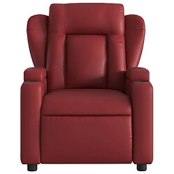 Avis Maison Chic Fauteuil inclinable,Fauteuil luxe de relaxation Rouge bordeaux Similicuir -MN16235