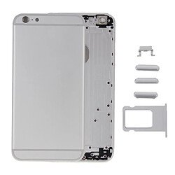 Wewoo Pour iPhone 6 couverture arrière argent + plateau de carte + touche de contrôle du volume + bouton d'alimentation + interrupteur de sourdine vibrateur clé + signe couvercle du boîtier Assemblée complète pièce détachée 6 en 1