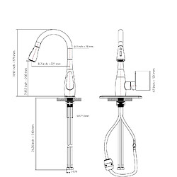 Acheter Robinet Cuisine, Robinet d'Évier avec Douchette