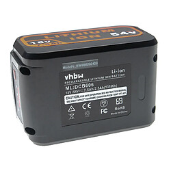 vhbw Batterie remplacement pour DeWalt DCB546, DCB547, DCB548, FlexVolt pour outil électrique (7500 mAh, Li-ion, 18 V / 54 V) 