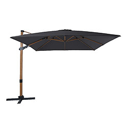 AXI Apollo Premium Parasol Déporté Marron/Gris - Parasol Déporté Rectangulaire 300x300cm - Parasol Pied Déporté, structure aluminium - Rotation 360 - Parasol Déporté Inclinable - Résistant aux UV